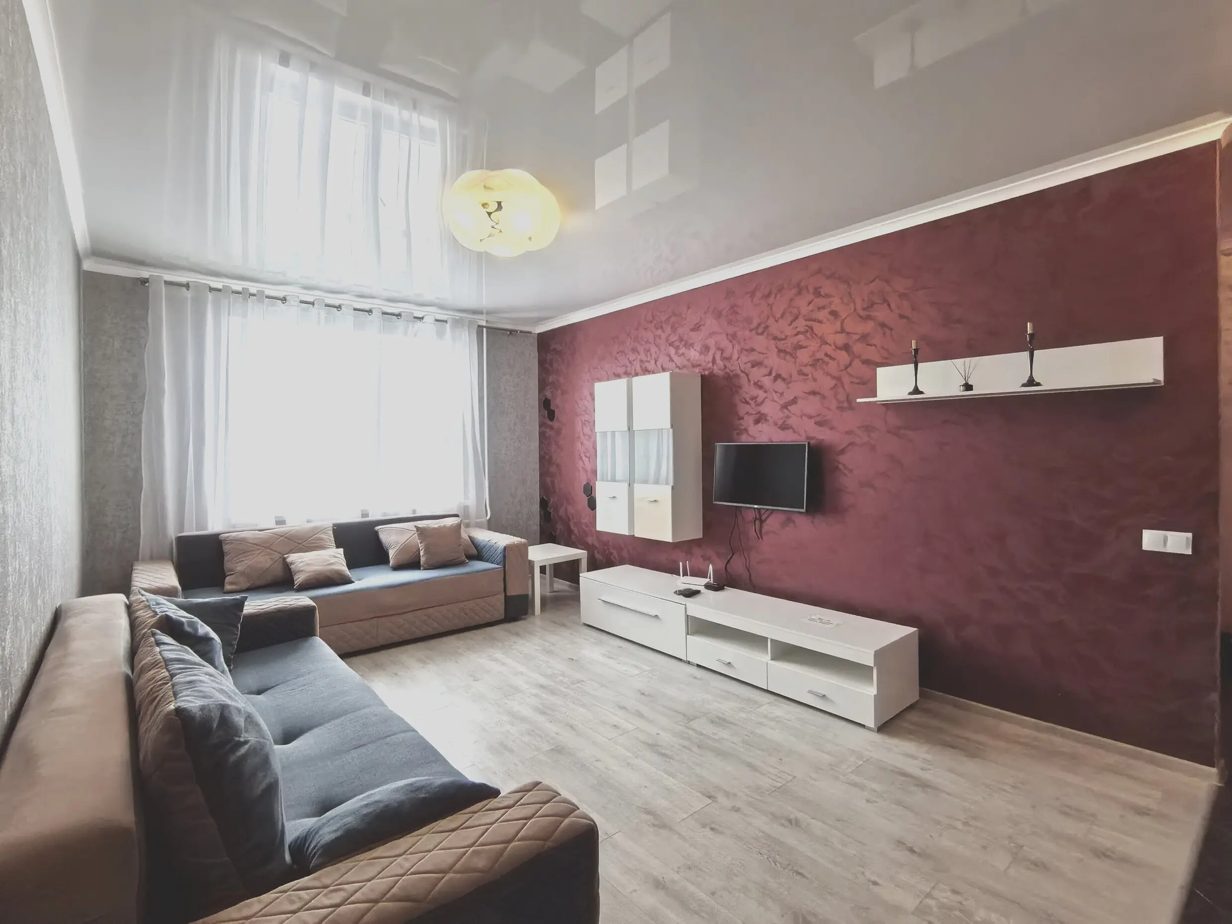 Two-bedroom apartment for daily rent in Gomel, Rechickij av. 145